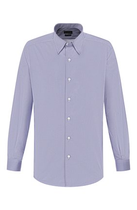 Мужская хлопковая рубашка ERMENEGILDO ZEGNA синего цвета по цене 25850 руб., арт. UUX01/SAL2 | Фото 1 Мужская хлопковая рубашка ERMENEGILDO ZEGNA синего цвета, арт. UUX01/SAL2 | Фото 1