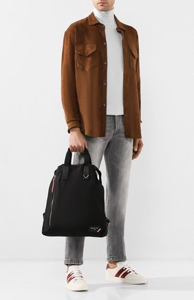 Мужской текстильный рюкзак falco BALLY черного цвета, арт. FALC0/00 | Фото 2 (Материал: Текстиль; Размер: large)