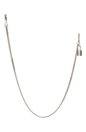 Мужского цепь DSQUARED2 серебряного цвета по цене 21500 руб., арт. CHM0052/37200001 | Фото 3 Мужского цепь DSQUARED2 серебряного цвета, арт. CHM0052/37200001 | Фото 3