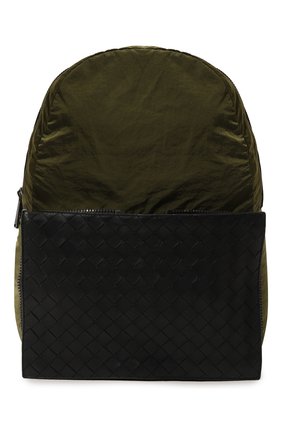 Мужской комбинированный рюкзак BOTTEGA VENETA хаки цвета по цене 76800 руб., арт. 609854/VCQG1 | Фото 1 Мужской комбинированный рюкзак BOTTEGA VENETA хаки цвета, арт. 609854/VCQG1 | Фото 1