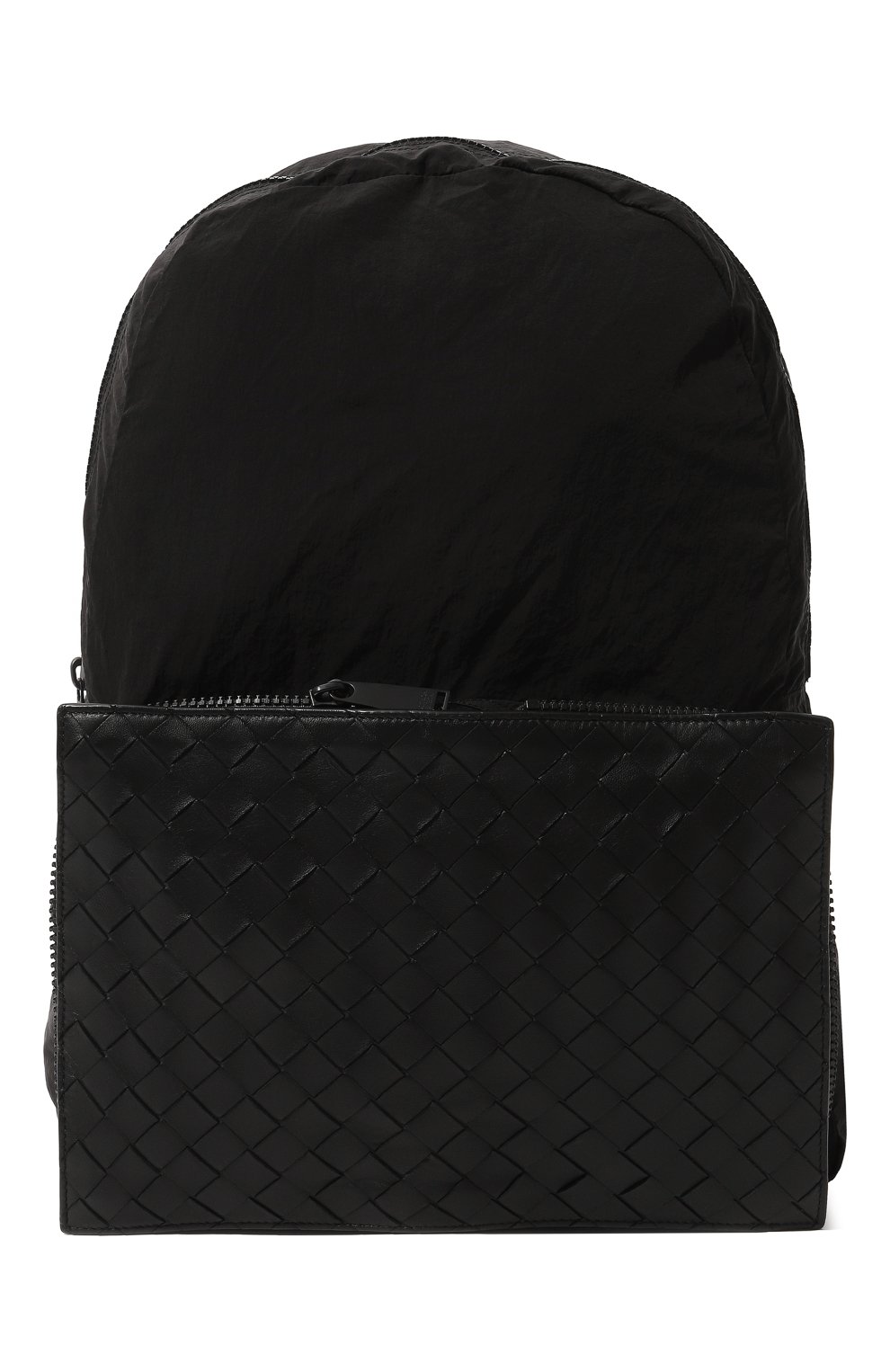 Мужской комбинированный рюкзак BOTTEGA VENETA черного цвета, арт. 609854/VCQG1 | Фото 1