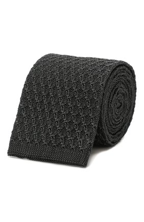 Мужской шелковый галстук ERMENEGILDO ZEGNA серого цвета, арт. Z7F01/15D | Фото 1 (Материал: Текстиль, Шелк; Принт: Без принта)