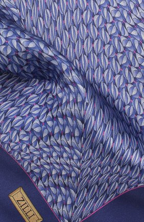 Мужской шелковый платок ZILLI фиолетового цвета по цене 7830 руб., арт. 50715/HANDKERCHIEFS | Фото 2 Мужской шелковый платок ZILLI фиолетового цвета, арт. 50715/HANDKERCHIEFS | Фото 2 (Материал: Текстиль)