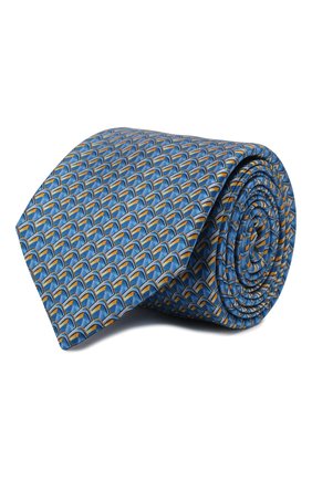 Мужской шелковый галстук ZILLI голубого цвета по цене 19950 руб., арт. 50579/TIES | Фото 1 Мужской шелковый галстук ZILLI голубого цвета, арт. 50579/TIES | Фото 1