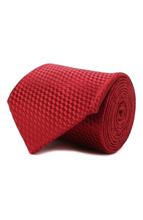 Мужской шелковый галстук ZILLI красного цвета, арт. 50509/TIES | Фото 1 (Материал: Текстиль, Шелк; Принт: Без принта; Региональные ограничения белый список (Axapta Mercury): RU)