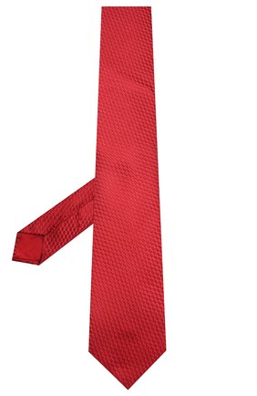 Мужской шелковый галстук ZILLI красного цвета, арт. 50509/TIES | Фото 2 (Материал: Текстиль, Шелк; Принт: Без принта; Региональные ограничения белый список (Axapta Mercury): RU)