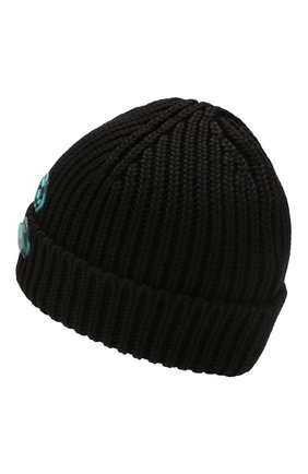 Мужская шерстяная шапка OFF-WHITE черного цвета по цене 16650 руб., арт. 0MLC001R200200011000 | Фото 2 Мужская шерстяная шапка OFF-WHITE черного цвета, арт. 0MLC001R200200011000 | Фото 2