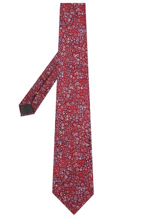 Мужской шелковый галстук CANALI красного цвета по цене 10600 руб., арт. 18/HJ02580 | Фото 2 Мужской шелковый галстук CANALI красного цвета, арт. 18/HJ02580 | Фото 2