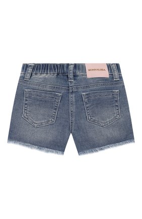 Детские джинсовые шорты MONNALISA синего цвета, арт. 395406RB | Фото 2 (Статус проверки: Проверена категория; Кросс-КТ: Деним)