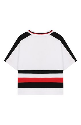 Детская хлопковая футболка BURBERRY разноцветного цвета по цене 12100 руб., арт. 8025945 | Фото 2 Детская хлопковая футболка BURBERRY разноцветного цвета, арт. 8025945 | Фото 2