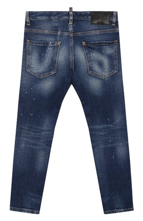 Детские джинсы DSQUARED2 синего цвета по цене 21500 руб., арт. DQ04ET-D00Z0 | Фото 2 Детские джинсы DSQUARED2 синего цвета, арт. DQ04ET-D00Z0 | Фото 2