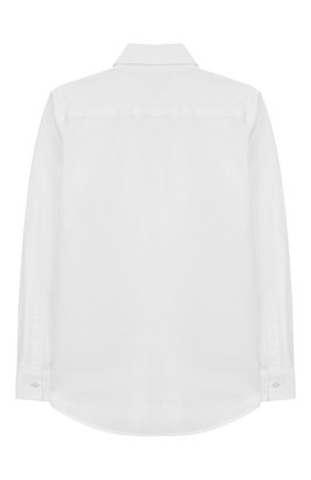 Детская хлопковая рубашка DSQUARED2 белого цвета по цене 10750 руб., арт. DQ043I-D00XE | Фото 2 Детская хлопковая рубашка DSQUARED2 белого цвета, арт. DQ043I-D00XE | Фото 2