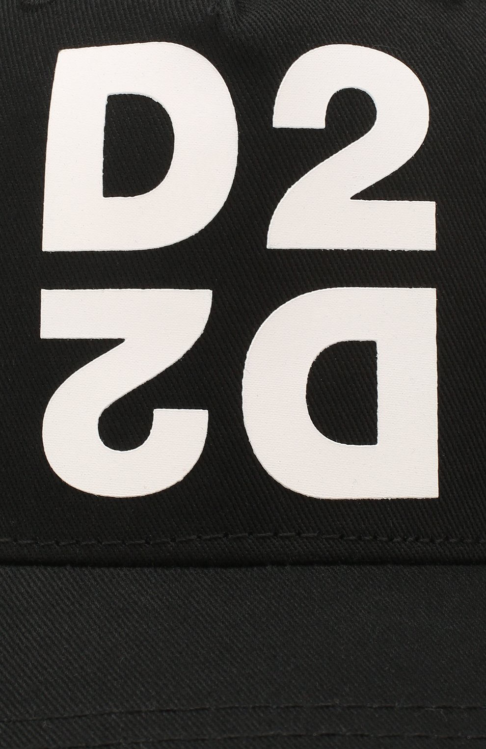 Детская хлопковая бейсболка DSQUARED2 черного цвета по цене 6620 руб., арт. DQ03XE-D00I8 | Фото 3 Детская хлопковая бейсболка DSQUARED2 черного цвета, арт. DQ03XE-D00I8 | Фото 3