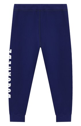 Детские хлопковые джоггеры DSQUARED2 синего цвета по цене 12900 руб., арт. DQ03MH-D00RG | Фото 2 Детские хлопковые джоггеры DSQUARED2 синего цвета, арт. DQ03MH-D00RG | Фото 2