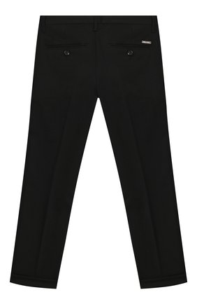 Детские шерстяные брюки DSQUARED2 черного цвета по цене 20700 руб., арт. DQ02E5-D00X9 | Фото 2 Детские шерстяные брюки DSQUARED2 черного цвета, арт. DQ02E5-D00X9 | Фото 2