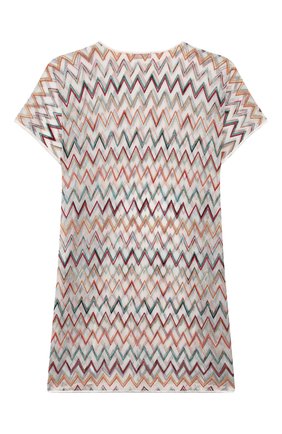 Детская туника MISSONI белого цвета по цене 22500 руб., арт. MBG00035/BR008J/8-12 | Фото 2 Детская туника MISSONI белого цвета, арт. MBG00035/BR008J/8-12 | Фото 2