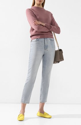 Женские кожаные мокасины heaven TOD’S желтого цвета по цене 28700 руб., арт. XXW0FW050305J1 | Фото 2 Женские кожаные мокасины heaven TOD’S желтого цвета, арт. XXW0FW050305J1 | Фото 2