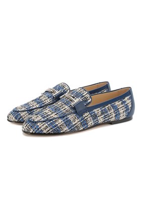 Женские текстильные лоферы TOD’S синего цвета по цене 35700 руб., арт. XXW79A0Z370NCE | Фото 1 Женские текстильные лоферы TOD’S синего цвета, арт. XXW79A0Z370NCE | Фото 1