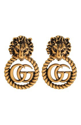 Женские клипсы GUCCI золотого цвета по цене 53200 руб., арт. 605857/I4600 | Фото 1 Женские клипсы GUCCI золотого цвета, арт. 605857/I4600 | Фото 1