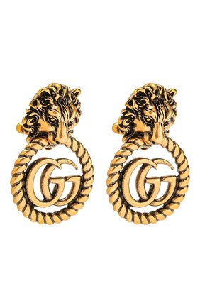 Женские клипсы GUCCI золотого цвета по цене 53200 руб., арт. 605857/I4600 | Фото 3 Женские клипсы GUCCI золотого цвета, арт. 605857/I4600 | Фото 3