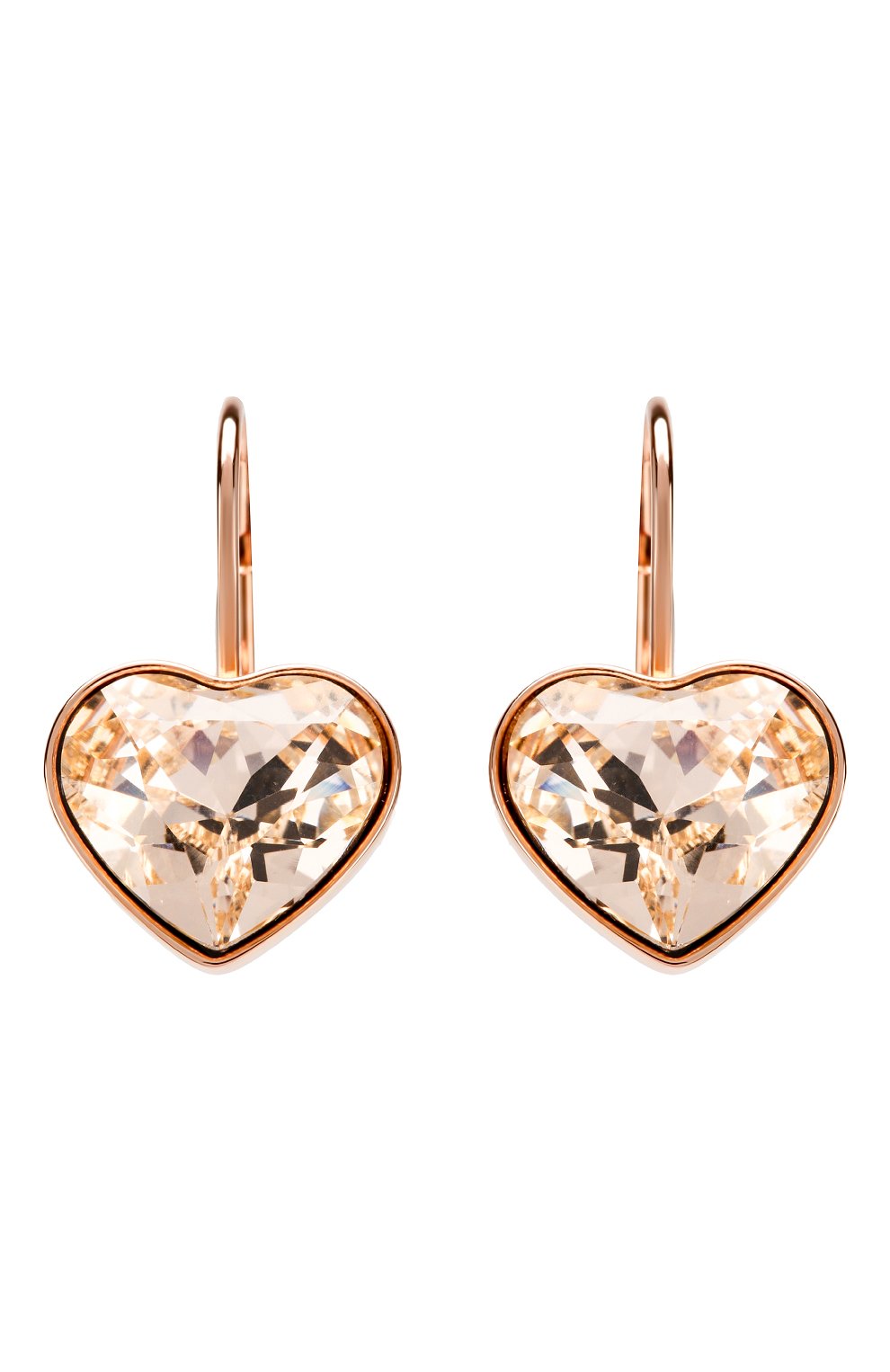 Женские серьги bella heart SWAROVSKI золотого цвета, арт. 5515192 | Фото 1