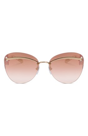 Женские солнцезащитные очки BVLGARI персикового цвета по цене 24100 руб., арт. 6130-20146F | Фото 3 Женские солнцезащитные очки BVLGARI персикового цвета, арт. 6130-20146F | Фото 3