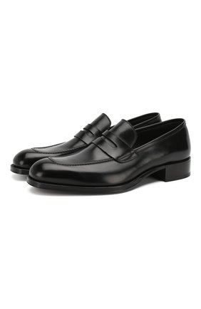 Мужские кожаные пенни-лоферы TOM FORD черного цвета по цене 115000 руб., арт. J1181T-ANU | Фото 1 Мужские кожаные пенни-лоферы TOM FORD черного цвета, арт. J1181T-ANU | Фото 1