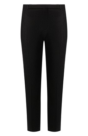 Мужские шерстяные брюки SAINT LAURENT черного цвета по цене 75850 руб., арт. 596927/Y1A89 | Фото 1 Мужские шерстяные брюки SAINT LAURENT черного цвета, арт. 596927/Y1A89 | Фото 1 (Материал внешний: Шерсть; Материал подклада: Шелк; Статус проверки: Проверена категория; Длина (брюки, джинсы): Стандартные; Случай: Вечерний; Стили: Классический)