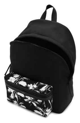 Мужской текстильный рюкзак city SAINT LAURENT черно-белого цвета по цене 63800 руб., арт. 534967/9W0DU | Фото 4 Мужской текстильный рюкзак city SAINT LAURENT черно-белого цвета, арт. 534967/9W0DU | Фото 4