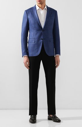 Мужские кожаные пенни-лоферы ERMENEGILDO ZEGNA темно-зеленого цвета по цене 69950 руб., арт. A3014X-LHAFR | Фото 2 Мужские кожаные пенни-лоферы ERMENEGILDO ZEGNA темно-зеленого цвета, арт. A3014X-LHAFR | Фото 2