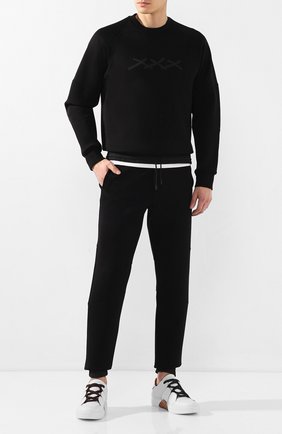 Мужские джоггеры ZEGNA COUTURE черного цвета по цене 69950 руб., арт. CUCJ01/7UJ41 | Фото 2 Мужские джоггеры ZEGNA COUTURE черного цвета, арт. CUCJ01/7UJ41 | Фото 2 (Материал внешний: Синтетический материал, Хлопок; Длина (брюки, джинсы): Стандартные; Силуэт М (брюки): Джоггеры; Мужское Кросс-КТ: Джоггеры-одежда; Статус проверки: Проверена категория)
