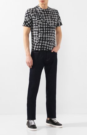Мужская хлопковая футболка ZEGNA COUTURE серого цвета по цене 31150 руб., арт. CUCJ11/7UJ03 | Фото 2 Мужская хлопковая футболка ZEGNA COUTURE серого цвета, арт. CUCJ11/7UJ03 | Фото 2