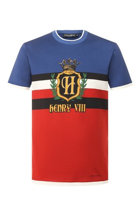 Мужская хлопковая футболка DOLCE & GABBANA разноцветного цвета по цене 38700 руб., арт. G8KD0T/FI7JA | Фото 1 Мужская хлопковая футболка DOLCE & GABBANA разноцветного цвета, арт. G8KD0T/FI7JA | Фото 1