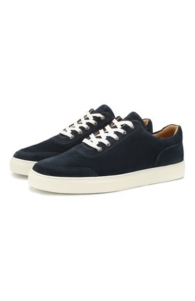 Мужские замшевые кеды HARRYS OF LONDON темно-синего цвета по цене 24600 руб., арт. NIMBLE SUEDE | Фото 1 Мужские замшевые кеды HARRYS OF LONDON темно-синего цвета, арт. NIMBLE SUEDE | Фото 1