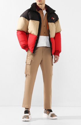 Мужские текстильные кроссовки BURBERRY бежевого цвета по цене 43000 руб., арт. 8020282 | Фото 2 Мужские текстильные кроссовки BURBERRY бежевого цвета, арт. 8020282 | Фото 2