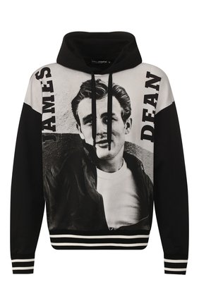 Мужской хлопковое худи DOLCE & GABBANA черного цвета по цене 72300 руб., арт. G90L1T/FI7N1 | Фото 1 Мужской хлопковое худи DOLCE & GABBANA черного цвета, арт. G90L1T/FI7N1 | Фото 1