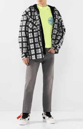 Мужская хлопковый лонгслив OFF-WHITE желтого цвета по цене 24150 руб., арт. 0MAB032R201850036288 | Фото 2 Мужская хлопковый лонгслив OFF-WHITE желтого цвета, арт. 0MAB032R201850036288 | Фото 2