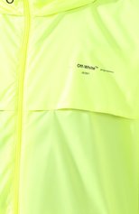 Мужская куртка OFF-WHITE желтого цвета, арт. 0MEB014R20D160216210 | Фото 5 (Кросс-КТ: Куртка, Ветровка; Рукава: Длинные; Длина (верхняя одежда): До середины бедра; Материал внешний: Синтетический материал, Полиэстер; Материал подклада: Синтетический материал; Мужское Кросс-КТ: Верхняя одежда; Статус проверки: Проверена категория)