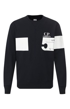 Мужской хлопковый свитшот C.P. COMPANY темно-синего цвета по цене 12950 руб., арт. 08CMSS135A-005673W | Фото 1 Мужской хлопковый свитшот C.P. COMPANY темно-синего цвета, арт. 08CMSS135A-005673W | Фото 1