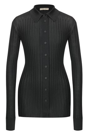 Женский шелковый кардиган BOTTEGA VENETA серого цвета по цене 131000 руб., арт. 601693/VKJM0 | Фото 1 Женский шелковый кардиган BOTTEGA VENETA серого цвета, арт. 601693/VKJM0 | Фото 1