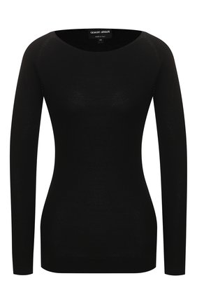 Женский пуловер GIORGIO ARMANI черного цвета по цене 46950 руб., арт. 3HAMA1/AMA1Z | Фото 1 Женский пуловер GIORGIO ARMANI черного цвета, арт. 3HAMA1/AMA1Z | Фото 1 (Длина (для топов): Стандартные; Материал внешний: Синтетический материал, Вискоза; Рукава: Длинные; Женское Кросс-КТ: Пуловер-одежда; Статус проверки: Проверена категория)