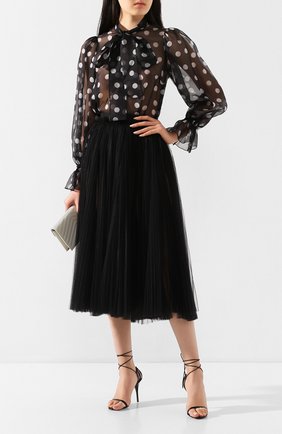 Женская юбка-миди DOLCE & GABBANA черного цвета по цене 171500 руб., арт. F4BSRT/FLRAL | Фото 2 Женская юбка-миди DOLCE & GABBANA черного цвета, арт. F4BSRT/FLRAL | Фото 2