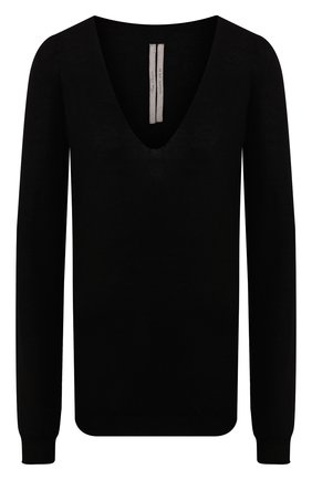 Женская кашемировый пуловер RICK OWENS черного цвета по цене 44400 руб., арт. RP20S1623/WS | Фото 1 Женская кашемировый пуловер RICK OWENS черного цвета, арт. RP20S1623/WS | Фото 1