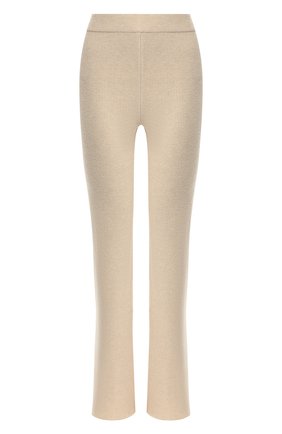 Женские брюки NANUSHKA кремвого цвета по цене 25700 руб., арт. LEBA_CREME_CASHMERE BLEND RIB | Фото 1 Женские брюки NANUSHKA кремвого цвета, арт. LEBA_CREME_CASHMERE BLEND RIB | Фото 1