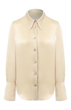 Женская блузка NANUSHKA бежевого цвета по цене 34450 руб., арт. MANDINE_WAX YELL0W_WASHED SATIN | Фото 1 Женская блузка NANUSHKA бежевого цвета, арт. MANDINE_WAX YELL0W_WASHED SATIN | Фото 1