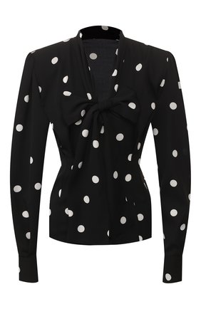 Женская шелковая блузка DOLCE & GABBANA черно-белого цвета по цене 69950 руб., арт. F5M34T/FSAY0 | Фото 1 Женская шелковая блузка DOLCE & GABBANA черно-белого цвета, арт. F5M34T/FSAY0 | Фото 1