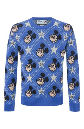 Мужской шерстяной свитер disney x gucci GUCCI синего цвета по цене 81000 руб., арт. 601563/XKA57 | Фото 1 Мужской шерстяной свитер disney x gucci GUCCI синего цвета, арт. 601563/XKA57 | Фото 1