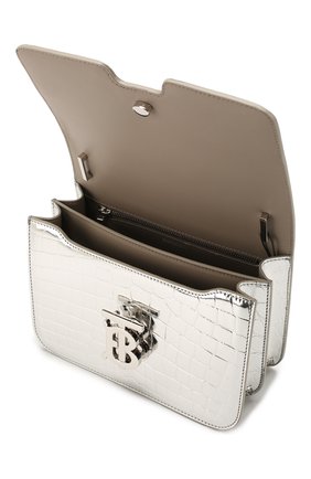Женская сумка tb small BURBERRY серебряного цвета по цене 119000 руб., арт. 8023094 | Фото 4 Женская сумка tb small BURBERRY серебряного цвета, арт. 8023094 | Фото 4