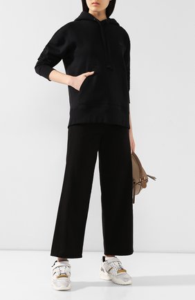 Женский хлопковое худи ACNE STUDIOS черного цвета по цене 27350 руб., арт. 2HK173/W | Фото 2 Женский хлопковое худи ACNE STUDIOS черного цвета, арт. 2HK173/W | Фото 2