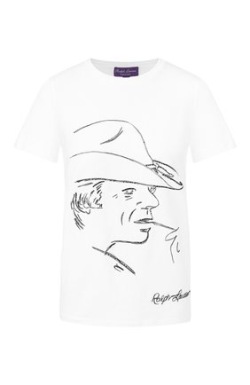 Женская хлопковая футболка RALPH LAUREN белого цвета по цене 38250 руб., арт. 290798163 | Фото 1 Женская хлопковая футболка RALPH LAUREN белого цвета, арт. 290798163 | Фото 1